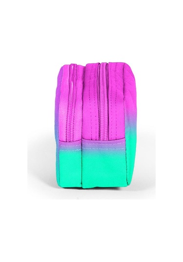 Coral High Kids Pembe Su Yeşili Renk Geçişli İki Bölmeli Kalem Çantası 12074