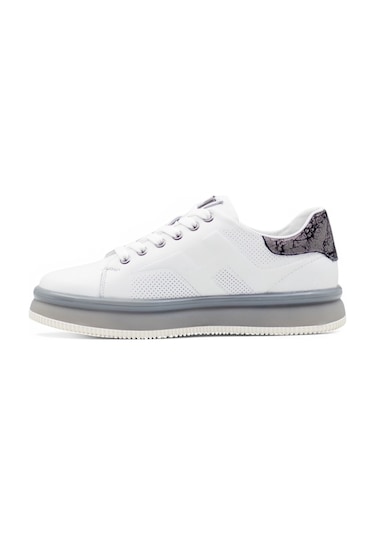 Voyager M030 Erkek Hakiki Deri Sneaker Beyaz