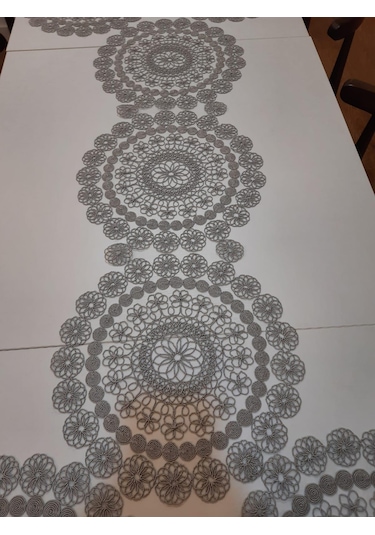 Gri Amerikan Servis Runner Supla 7 Parça Silva Set