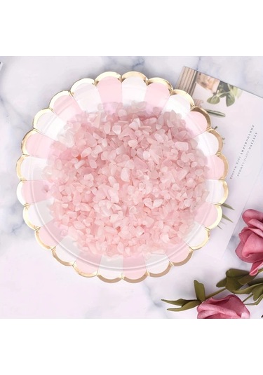 Willowhaven 200g Pembe Kuvars Çakıl Dekoratif Akvaryum Ve Saksı Taşları