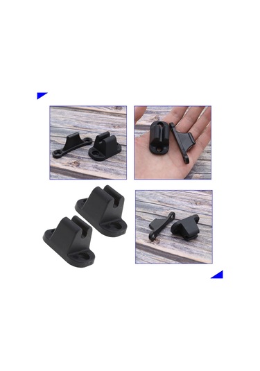 2x T Şeklinde Kapı Durdurucu Tutucu Kiti Durdurucu Tutucu Karavan Karavan İçin Uyumlu Siyah Plastik Tutucu