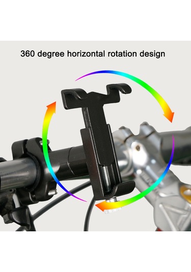 Fosenze Alüminyum Bisiklet Motor Geriği Telefon Tutucu - 55-100mm Telefonlar İçin Sağlıklı Sürüş - Titanyum Rengi