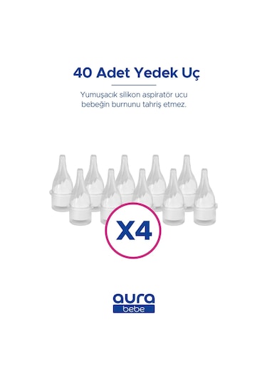 Nazal Burun Aspiratörü Yedek Uç 40 Adet