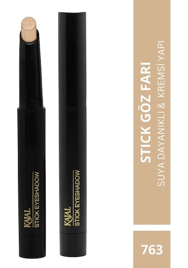 Kajal Suya Dayanıklı Kremsi Yapıya Sahip Açık Bej Göz Farı & Stick Eyeshadow 763 Açık Bej
