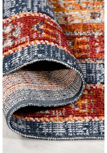 Arkaik Halı Koleksiyonu Zamansız Dokulu Desen, Tozumaz, Kolay Temizlik, İnce Form Renkli