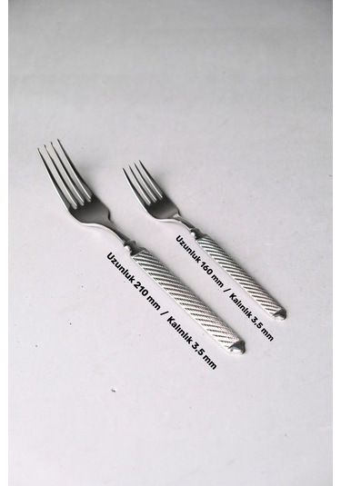 Lugga Linda Sade Çatal Kaşık Bıçak Takımı 12 Kişilik 84 Parça Gri