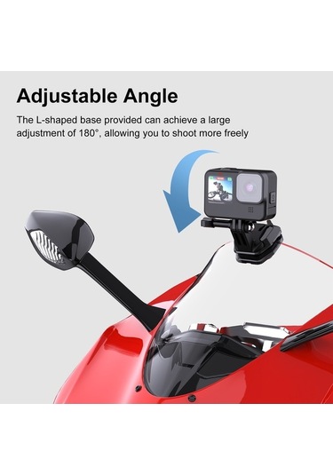 Fortunelane Puluz Pu942b Motosiklet Kamera Tutucu - Uyumlu Gopro, Djı, Insta360