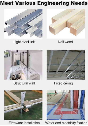 Hallow E24811-3 Manuel 4 Vites Güç Ayarlanabilir Mini Çelik Çivi Tabancası