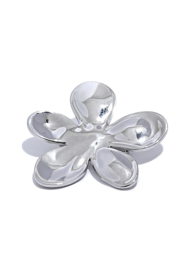 Gümüş Eetit Toptan Paslanmaz Çelik Çiçek Metal Broş Altın Gümüş Renk Su Geçirmez Gerçek Altın Kaplama Moda Takı Kadınlar İçin