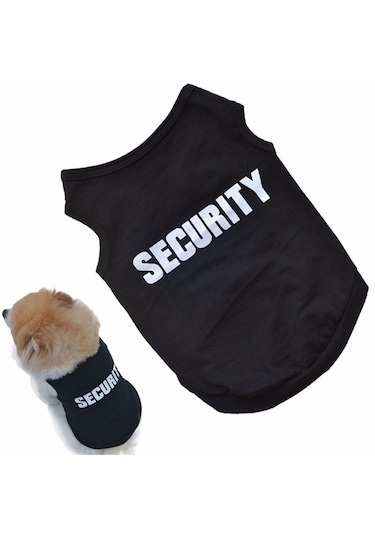 Köpek Ve Kedi İçin Security Pet Kıyafet Güvenlik Sweat Tshirt