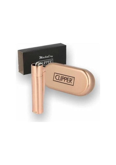 Clipper Metal Çakmak Özel Kutulu Rose Cliper Çakmak Gazı