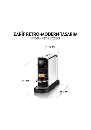 Nespresso C140 Citiz Platinum Kapsül Kahve Makinesi