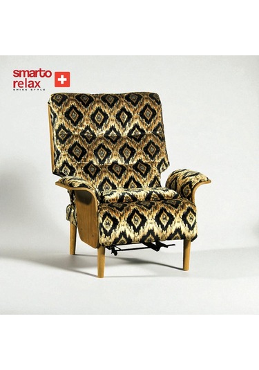 Smarto Relax Tv Koltuğu Genova Bella Manuel Sırt Dayama Ergonomik Döner Mekanizma Şönil Siyah Altın Siyah Altin