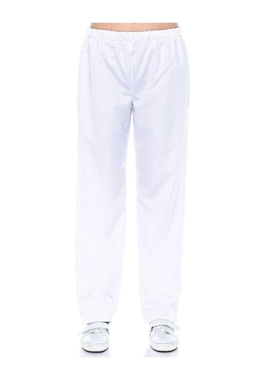 Alpaka Beyaz Pantolon Beyaz