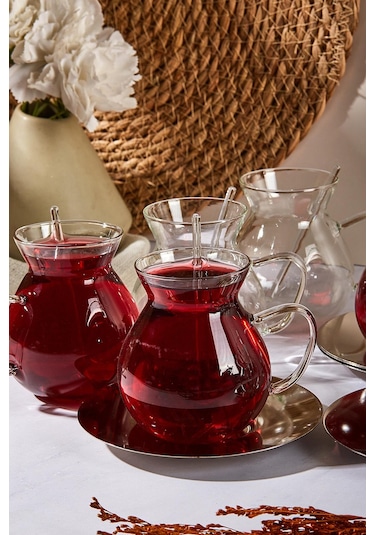 Keyf-i Ala 18 Parça 200 Ml Borosilikat Çay Seti