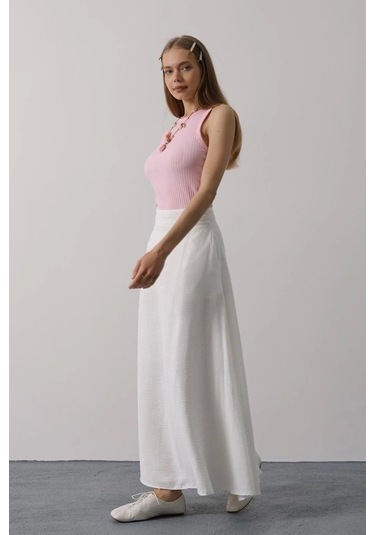 Keten Etek - Beyaz Beyaz
