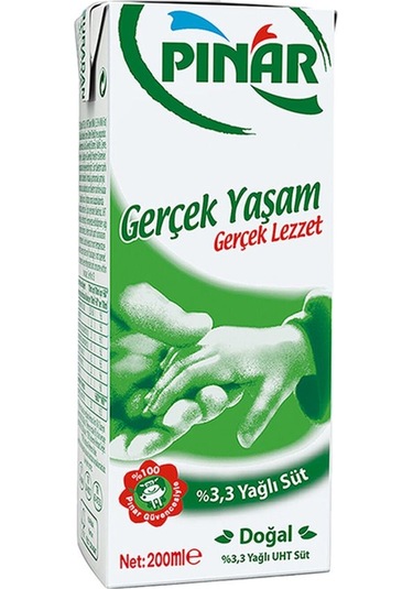 Pınar Süt Tam Yağlı 200 Ml X12 Paket