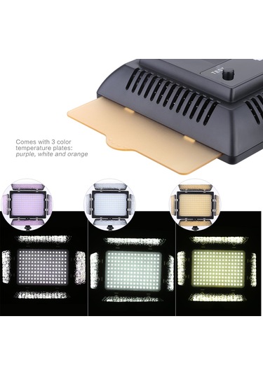 Andoer W160 Video Fotoğrafçılık Işık Lambası Paneli Siyah Diğer