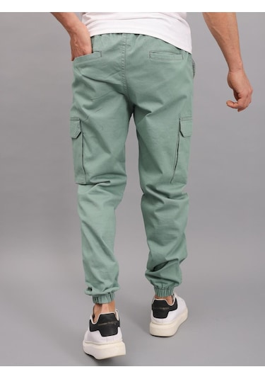 Yxc Trend Maker Erkek Kargo Pantolon Paça Lastikli Erkek Pantolon Yeşil