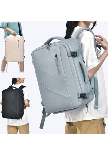Tongxida Weıxıer B722 Modern Tasarım Büyük Kapasiteli Seyahat Çantası Açık Mavi Açık Mavi