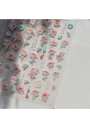 Flybuy Alan Buketi Çiçek Bahar Ilmek Papatya Menekşe 5d Kabartma