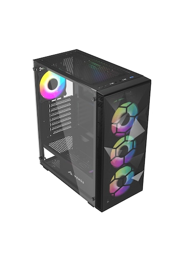 Venüs RTX27 Ryzen 5 5500 32 GB 1 TB SSD RTX3060 23.6" Dos Masaüstü Oyuncu Bilgisayarı