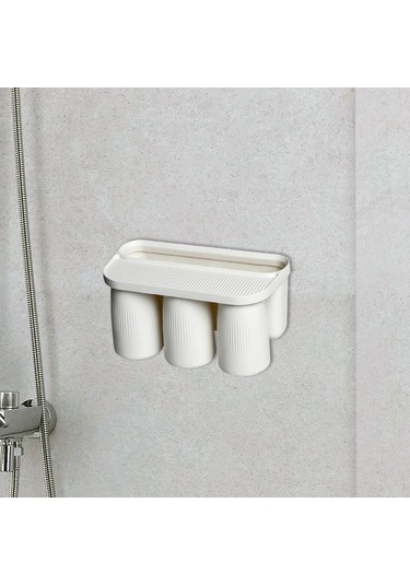 Suntek Magideal Manyetik Bardak Tutucu Duvar Diş Fırçası Gargara Üçlü Diğer