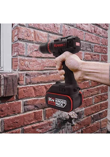 Kress KUC30.91 20V Kömürsüz Profesyonel Şarjlı Darbeli Matkap Akü Dahil Değildir