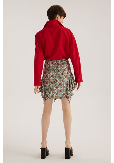 Stella Pulvis Çok Renkli Fırfırlı Mini Etek Çok Renkli