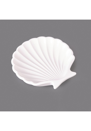 Deco İstiridye Dekor - Beyaz - 10 Cm