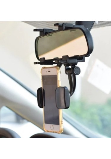 Kenpazar Araba Dikiz Aynasına Takılan Telefon Tutucu Siyah