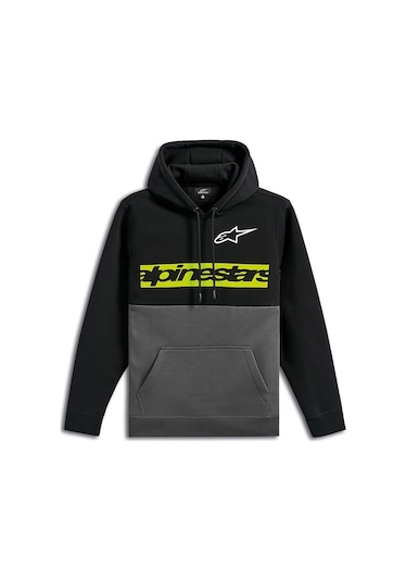 Alpinestars Parallel Hoodie Kapüşonlu Sweatshirt Siyah Gri Çok Renkli