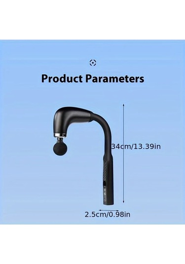 Fochsia Hooke Green Derin Doku Kas Gevşetici Masaj Tabancası Uzun Saplı 9 Masaj Modu 9 Şiddet Ayarı 4 Başlık Düşük Gürültü Usb Şarj Lcd Ekran Gri