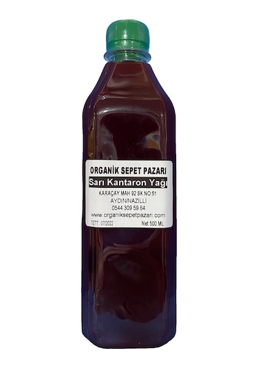 Organik Sepet Pazarı Sarı Kantaron Yağı 500 ML