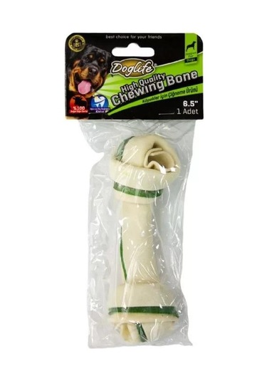 Doglife Ağız  Renkli Düğümlü Kemik 17 Cm 50 Gr