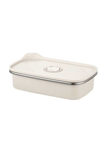 Ulzyvf Gıda Kutusu - Hava Geçirmez Saklama Kabı 3200ml Krem-beyaz Krem - Beyaz