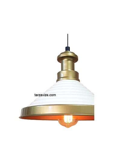 Tarzavize Trt16 Dekoratif Beyaz Retro Sarkıt Avize