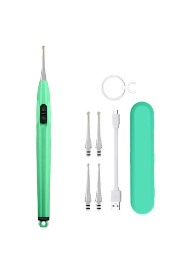 Mufunye Kulak Temizleme Aleti: Led Işıklı, Büyüteçli, Usb Şarjlı, Yumuşak Kaşık Başlıklı, Aile Kullanımı İçin Uygun