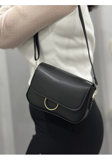 Biçomi Siyah Cilt Mossi Çanta Siyah