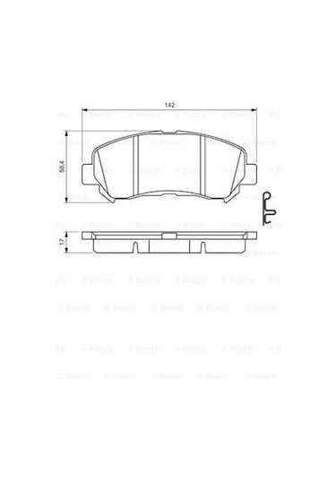 Nissan Qashqai J10 Ön Fren Balatası 2007-2013 Bosch