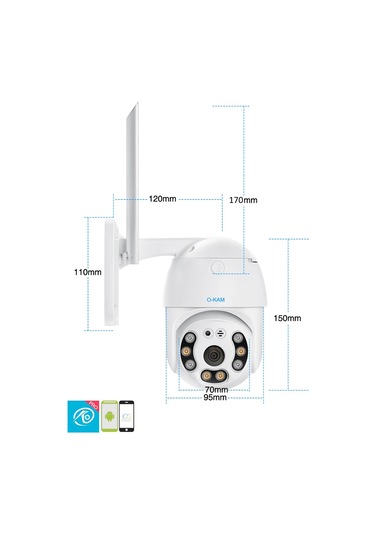 Ventus Ven 360 Hareketli Wi-fi Akıllı Ip Güvenlik Kamerası Okam