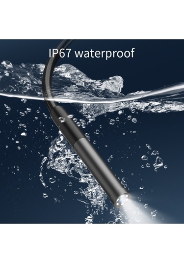 Hfambition Wifi Bağlantılı 8mm Endoskop: 3 Metre Kablo, Yüksek Çözünürlüklü Görüntüleme, Suya Dayanıklı, Mobil Uyumlu