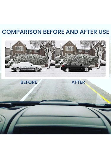 Dianziye Siyah Mini Araba Camu Buz Ve Kar Temizleyici - Hızlı İşleyen, Taşınabilir Plastik Aracı Buz Çözücü Aleti