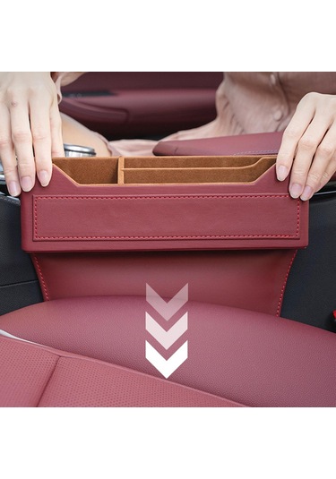 Suntek Araba Koltuğu Gap Organizatör Pu Deri Kırmızı