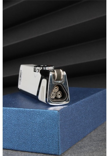 Silvio Monetti Beyaz Renk Üç Pürmüzlü Vanalı Gazlı Çakmak 24csm692tr03