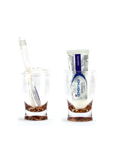 Sıa 2 Li Banyo Seti.Leopar Desenli Akrilik Model Leopar