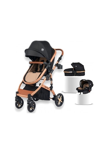 Maxi Taxi Fast Pro Alüminyum Travel Sistem Bebek Arabası Maxitaxi.019 Altın - Siyah