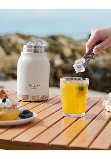 Shotay Çelik Termos Matara Phone Holder 1000ml Somon