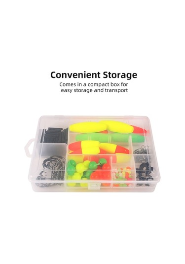 Novahub 102 Parçalık Avrupa Oval Şamandıra Seti - Çeşitli Şamandıra, Çengel Ve Aksesuarlar, Şamandıra Ve Çengel Kombinasyonu