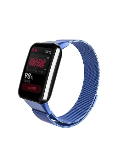 Zore Xiaomi Mi Band 7 Pro Krd-01 Metal Kordon-mavi